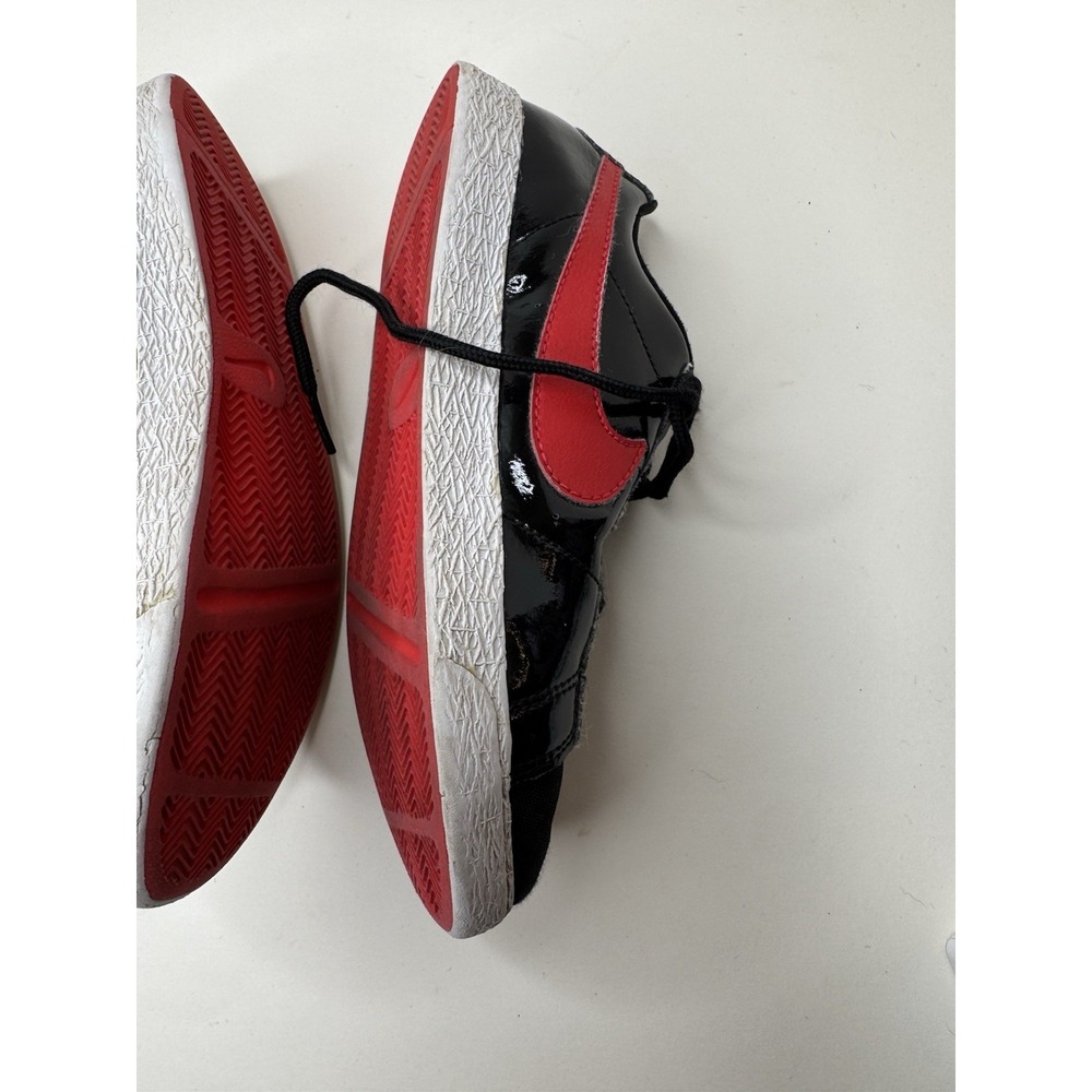 NIKE BLAZER LOW (GS) BLACK RED AO1033 001 KIDS US 3Y Heart Embroidery 2017 - Picture 7 of 10